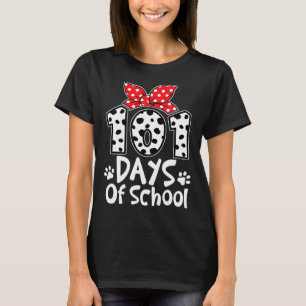 Camiseta 101 Dias De Escola Cachorro Fofo Feliz 100º Dia Es