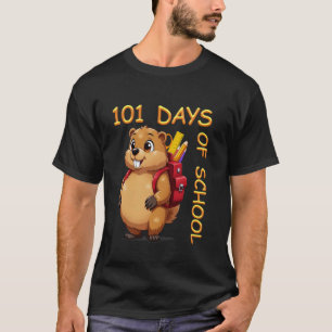 Camiseta 101 Dias de Escola Dabbing Groundhog Professor Div