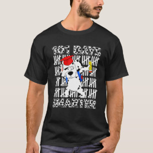 Camiseta 101 Dias De Professora De Cachorro Escolar 100 Dia