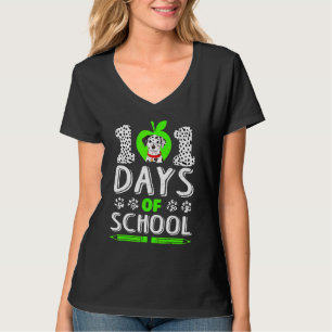 Camiseta 101 Dias Engraçados De Cachorro Dalmaciano 100º Ca