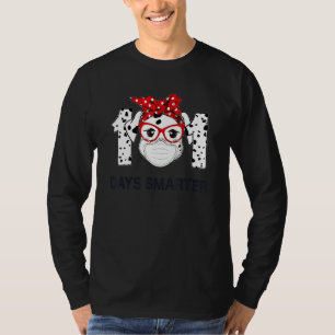Camiseta 101 dias mais espertos - 100 dias - Máscara de Cac