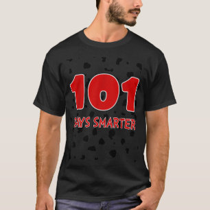 Camiseta 101 dias mais espertos para os rapazes dançarinos