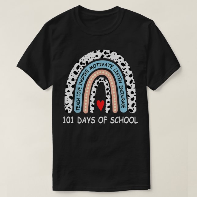 Camiseta 101 Dias Mais Inteligente Dalmata Profess (Frente do Design)