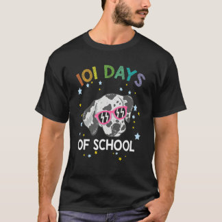 Camiseta 101 School Days Shirt Funny Dog 100th Day School_1