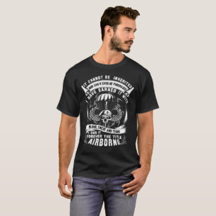 Camiseta 101st 82nd paratroope transportado por via aérea