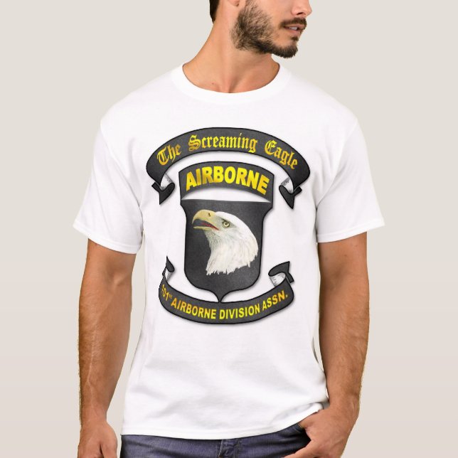 Camiseta 101ST Assn. da divisão aerotransportada (Frente)