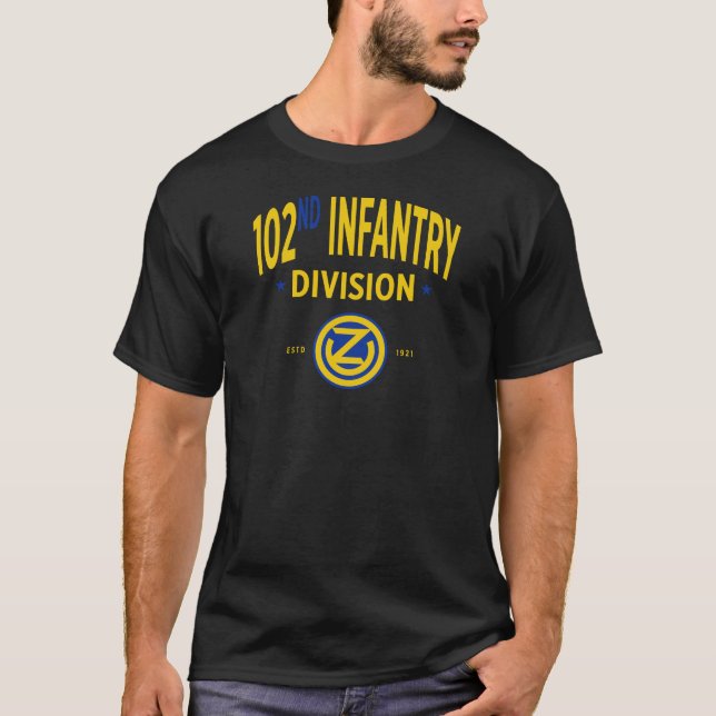 Camiseta 102ª Divisão de Infantaria - Militar dos EUA (Frente)
