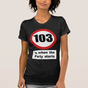Camiseta 103 são quando o partido começa