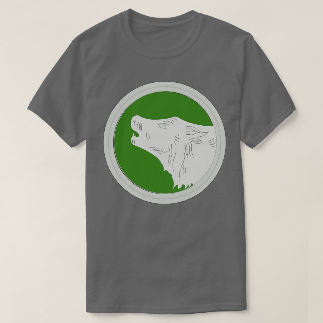 Camiseta 104.ª Divisão de Infantaria SSI com texto X (Frente do Design)