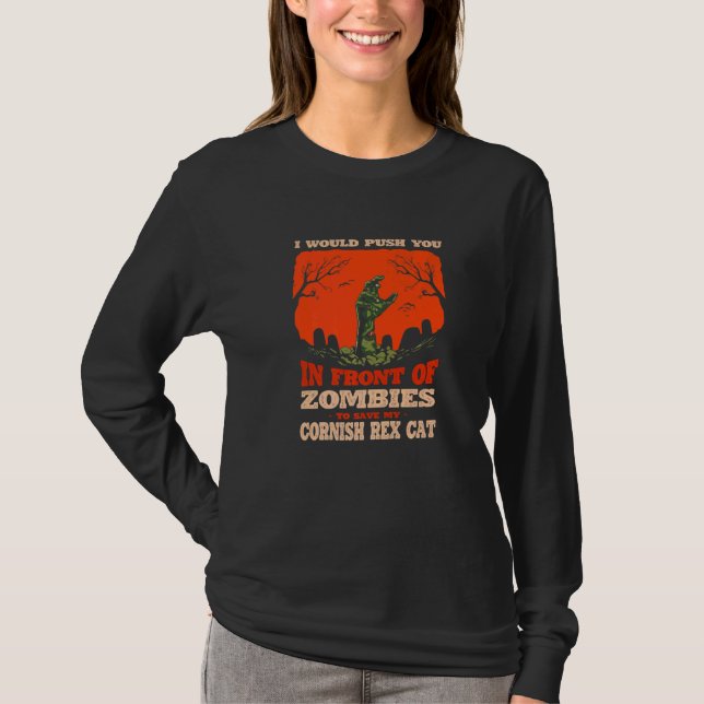 Camiseta 10548100049^Push You In Zombies To Save My Cornish (Frente)