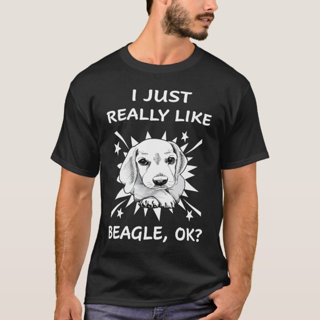 Camiseta 105 Eu Gosto Muito De Beagle (Frente)
