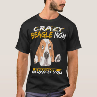 Camiseta 107 Eu sou a Louca Beagle Mãe
