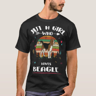Camiseta 109 Apenas uma garota que ama Beagle
