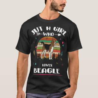 Camiseta 109 Apenas uma garota que ama Beagle