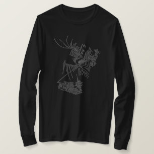 Camiseta 109 Arte Abstrata de Tatuagem Tribal