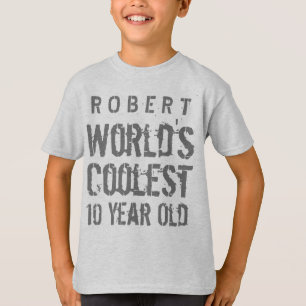 Camiseta 10.º aniversário da melhor idade do mundo a09