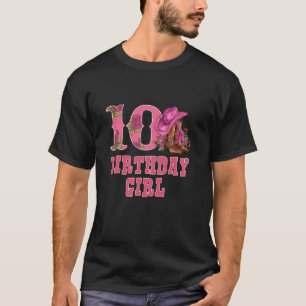 Camiseta 10.º aniversário do Rodeio Ocidental Cowgirl Dez 1