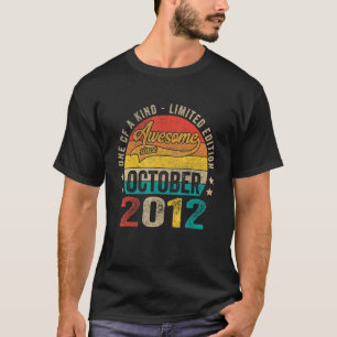 Camiseta 10.º Aniversário Impressionante Desde outubro de 2