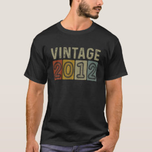 Camiseta 10.º Aniversário Para Meninas Vintage 2012 Gráf