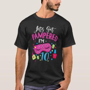 Camiseta 10.º Aniversário Para Rapariga 2012 Spa Themed Bir