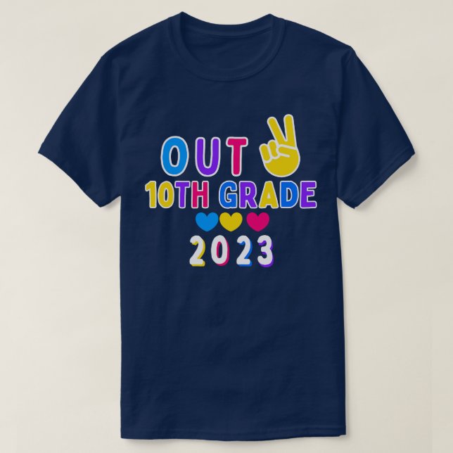 Camiseta 10.a classe do ano de graduação de 2023 (Frente do Design)