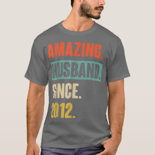 Camiseta 10 Aniversário De Casamento Deu-Lhe Um Marido Incr