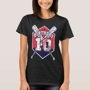 Camiseta 10 anos 10º Tema Bo da Festa de aniversário de Bas