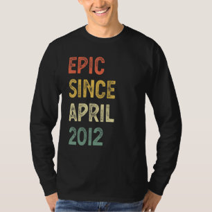 Camiseta 10 Anos De Idade Epic Desde Abril De 2012 10º Aniv
