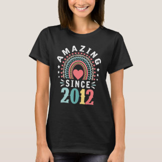 Camiseta 10 anos de idade incrível desde 2012 10º aniversár
