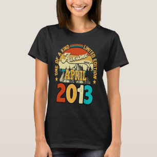 Camiseta 10 anos de idade incrível desde abril de 2013 10º