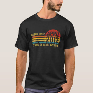 Camiseta 10 Anos De Idade, Retrô Birthday Oferece Legenda