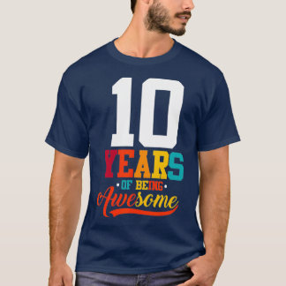 Camiseta 10 Anos De Ser Fantástico Presente Com 10 Anos