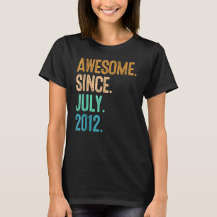 Camiseta 10 anos é incrível desde julho de 2012 10º anivers
