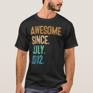 Camiseta 10 anos é incrível desde julho de 2012 10º anivers