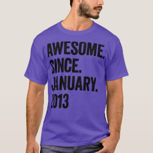 Camiseta 10 anos fantásticos desde janeiro de 2013 10º aniv