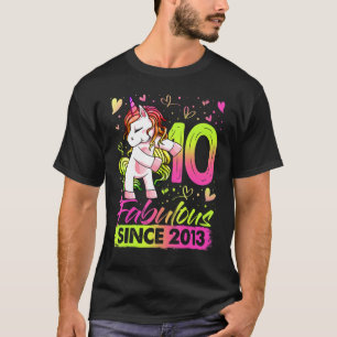 Camiseta 10 anos Flexibindo Unicórnio 10ª Rapariga de Anive
