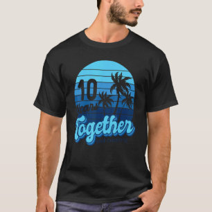 Camiseta 10 Anos Juntos Casais Cruzadores 10º Anniversar