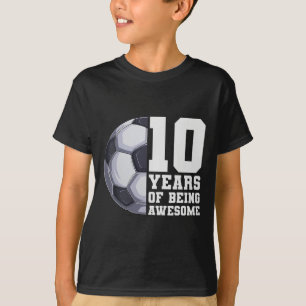 Camiseta 10 Anos Sendo Garotos Incríveis Futebol Infantil 1