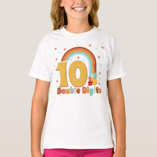 Camiseta 10 Dígitos Duplos Festa T-Shir de Groovy Girl
