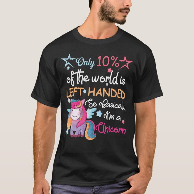 Camiseta 10% do mundo é deixado na mão, então basicamente e (Frente)
