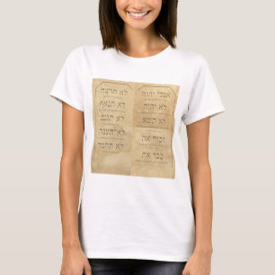 Camiseta 10 Mandamentos Mulheres Bella+Canvas Flandres
