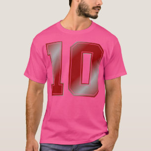 Camiseta 10 Número Esporte