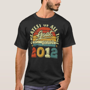 Camiseta 10.o aniversário do GOAT de 10 anos desde 2012