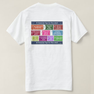 Camiseta 10 pontas essenciais para Pickleball