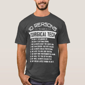 Camiseta 10 Razões para a atualização de um tecnólogo Cirúr