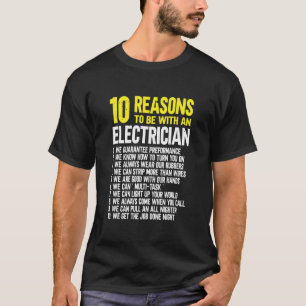 Camiseta 10 Razões Para Estar Com Um Eletrônico