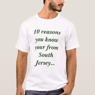 Camiseta 10 razões você sabe o seu do jérsei sul…