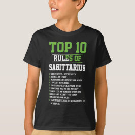 Camiseta 10 Regras Mais Importantes Do Horoscópio De Aniver
