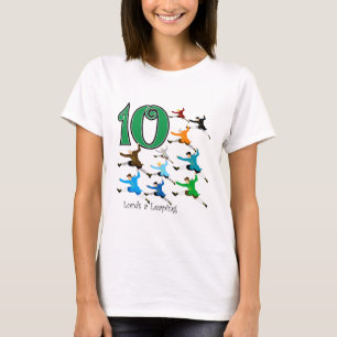 Camiseta 10 senhores Leaping