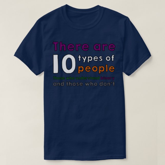 Camiseta 10 types of people  (Frente do Design)